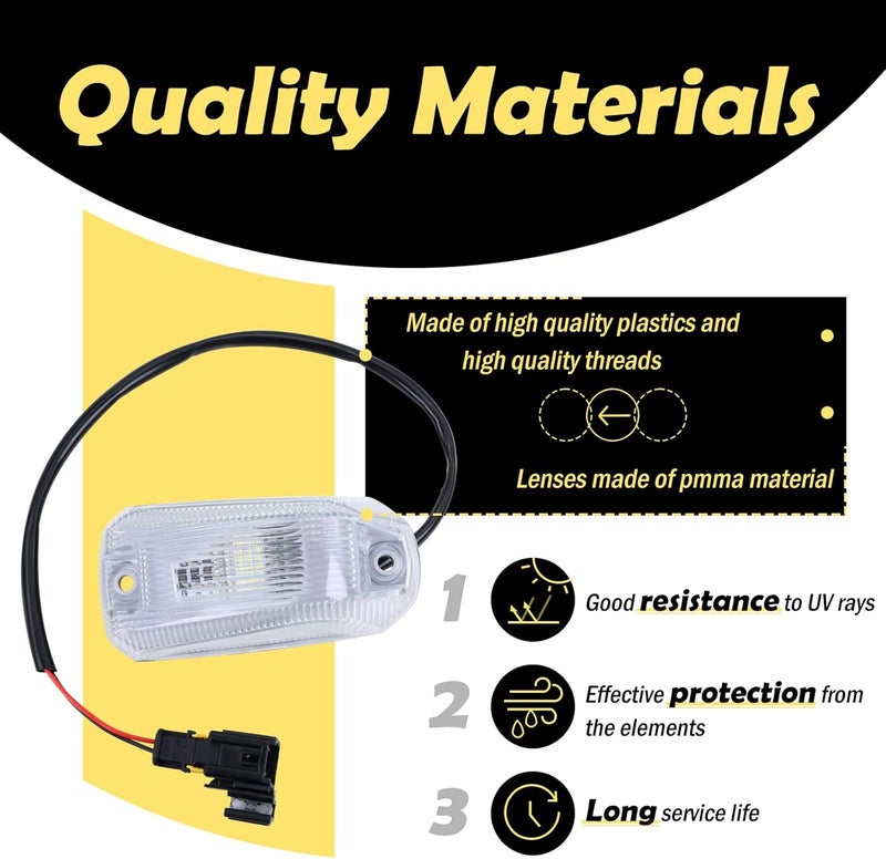 GEATaaT Upgrade LED Cab Roof Top Marker Lights Fit for 2014-2023 Dodge Ram ProMaster 1500 2500 3500 Roof Running Lamps Replaces# 926-109 68232473AA 68232473AB 68232473AE 68232473AC (5 Pack) - Image 4